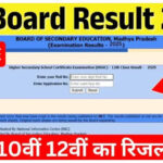 MP Board 10,12 result